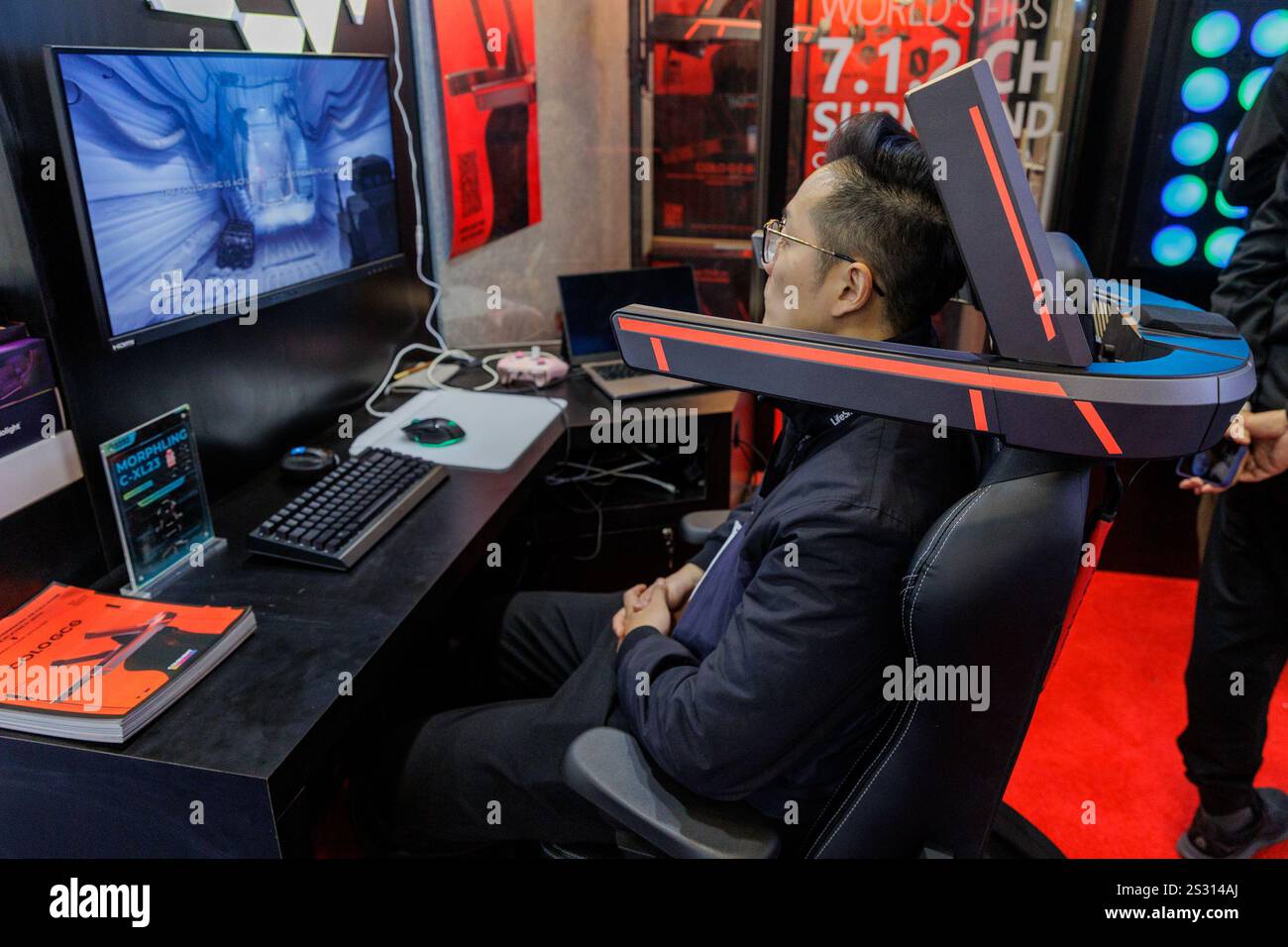 Colo GC5 Gaming Chair Speaker, by Colo Light, on display during CES