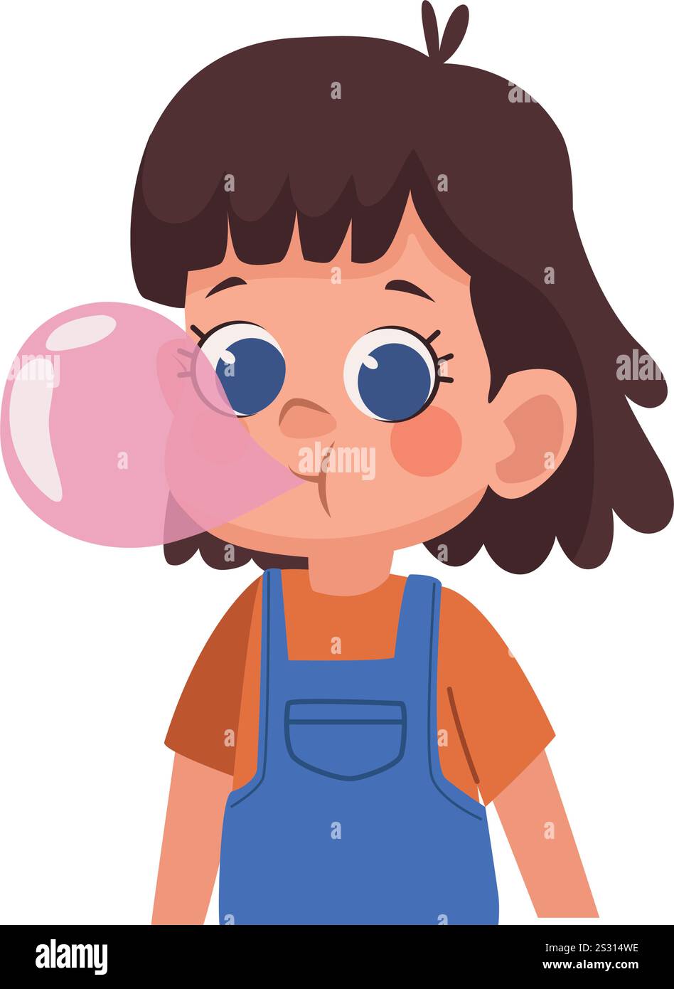 children chewing gum Stock Vector Image & Art - Alamy