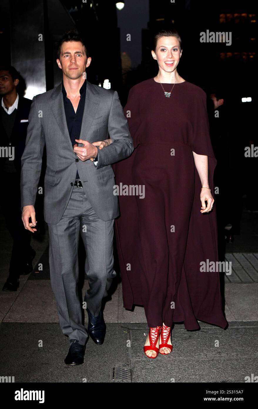 Elettra Wiedemann arriving at the New York Observer Relaunch Event in New York City - 01 April 2014 Stock Photo