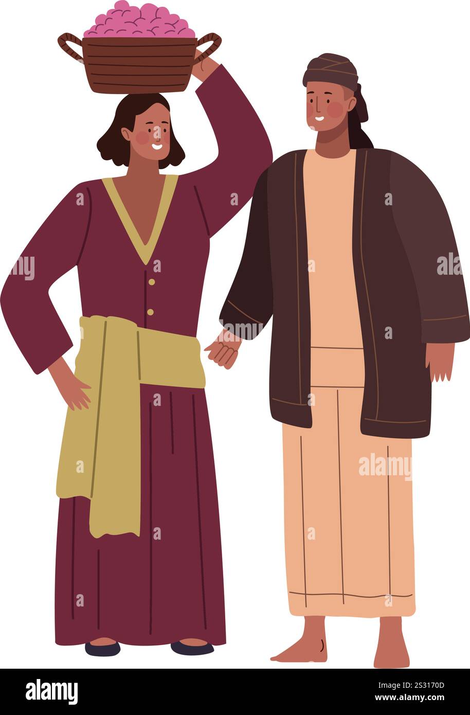 Bedouins People Standing Stock Vector Image Art Alamy