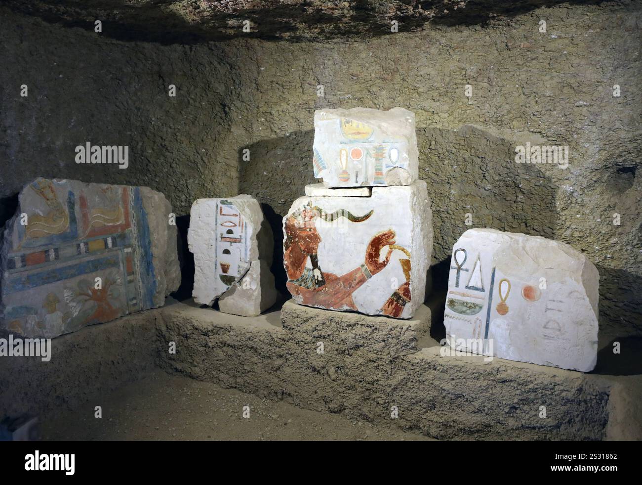 New archaeological discovery in Luxor, Egypt Stone fragments bearing ...