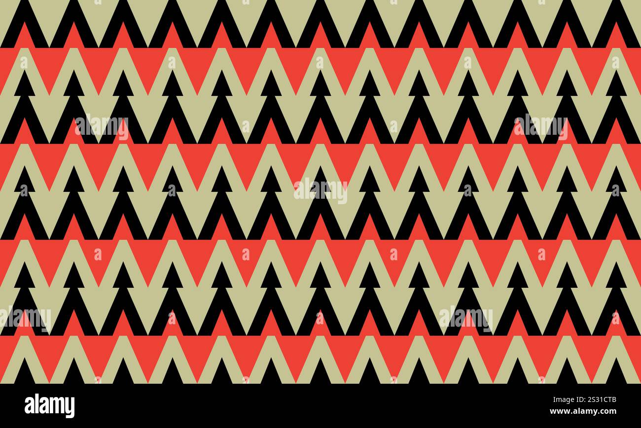 Seamless Abstract  Black Red Brown Paper Background Vector Pattern Stock Vector