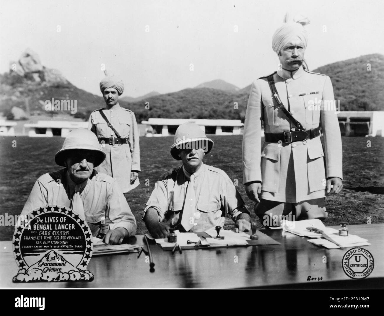 THE LIVES OF A BENGAL LANCER A PARAMOUNT PICTURE     Date: 1935 Stock Photo