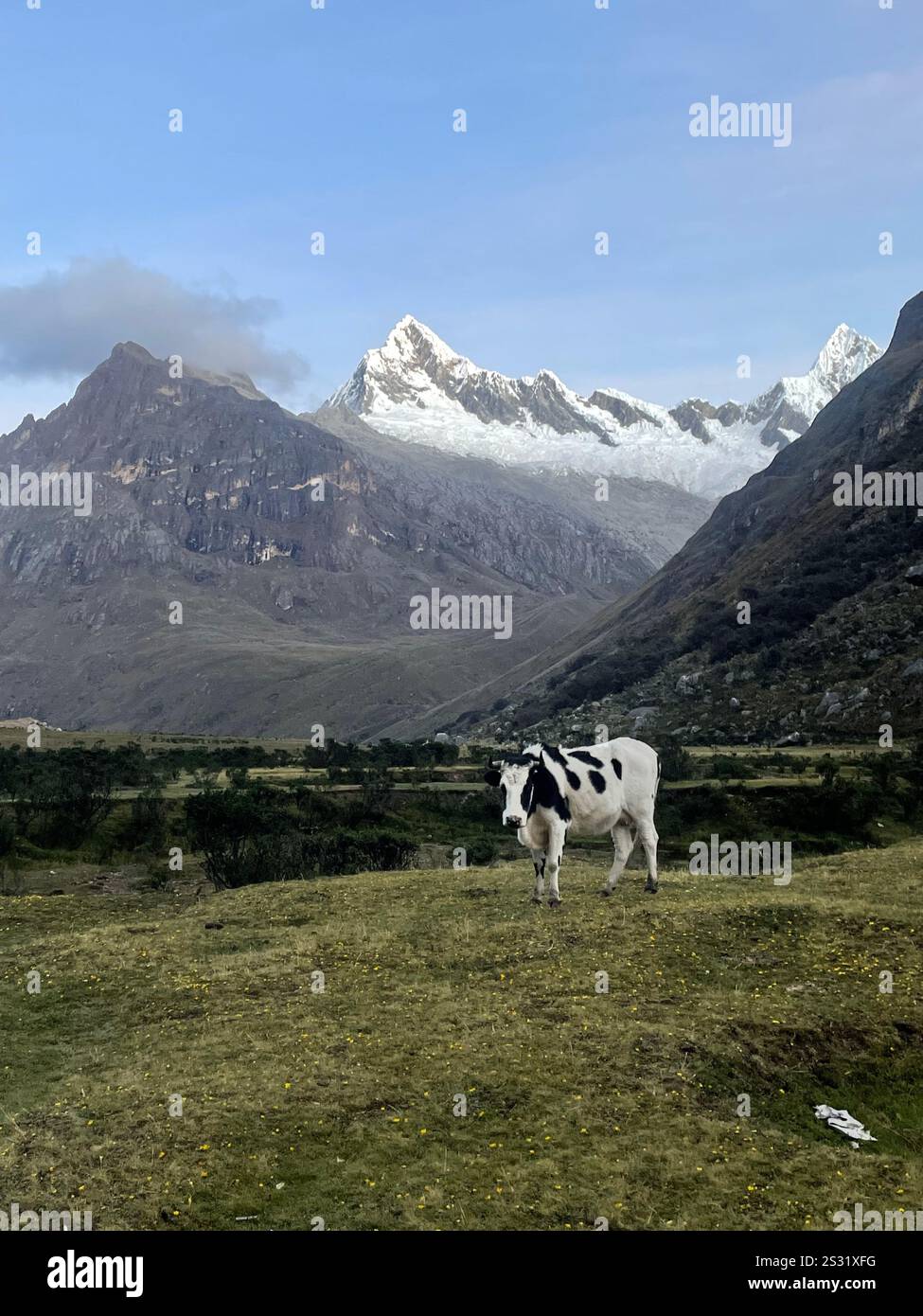 Sunset in Peru countryside - Smartphone Captured Stock Image