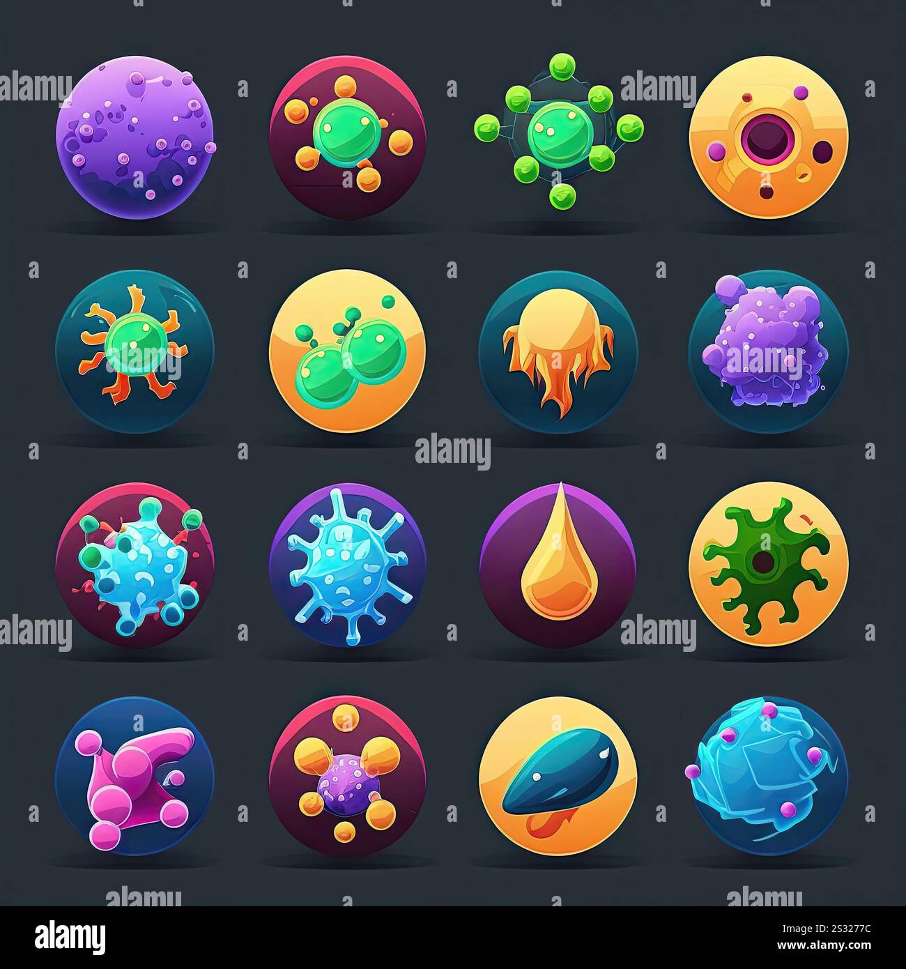bacterium virus bacteria ai generated. science health, pathogen germ ...