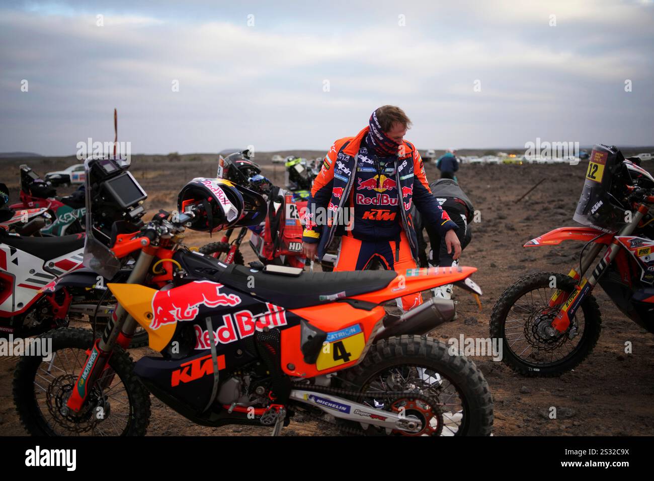 Sander Rider Rider Daniel Sanders prepares to take part to the fourth stage of the ...