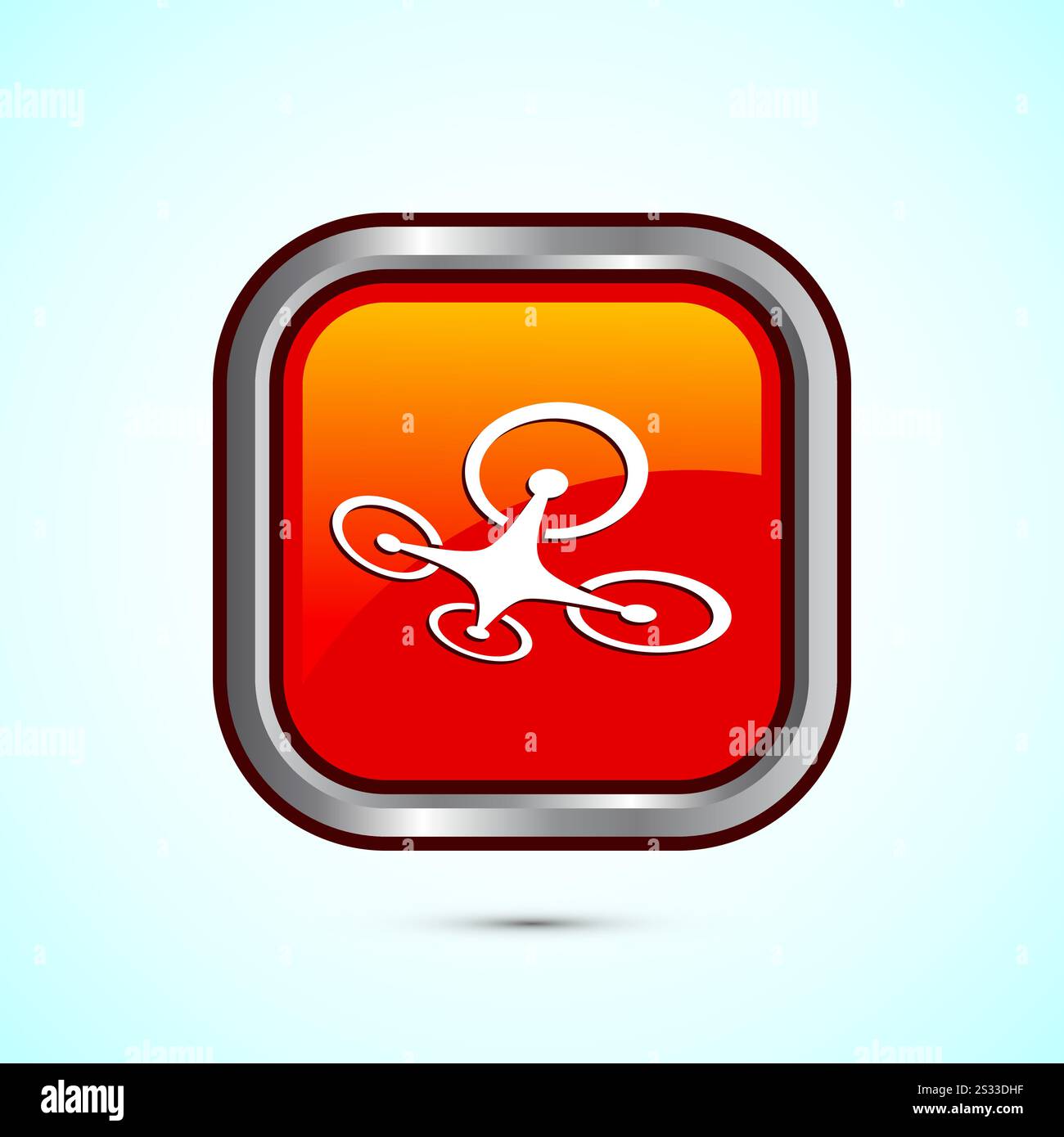 Drone icon design illustration. Drone Quadro copter logo sign symbol ...