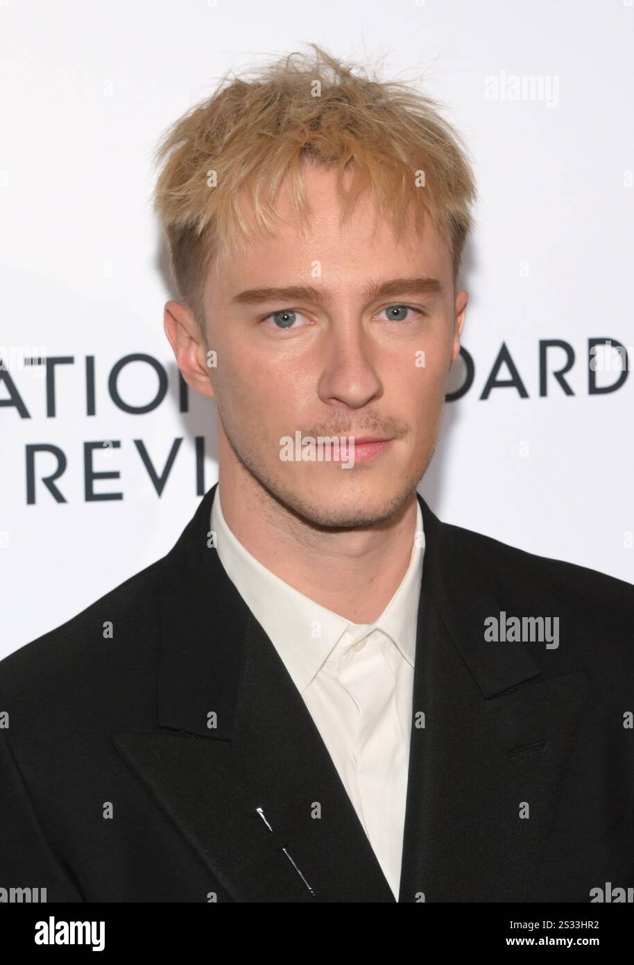 Drew Starkey attends the 2025 National Board of Review Gala at Cipriani