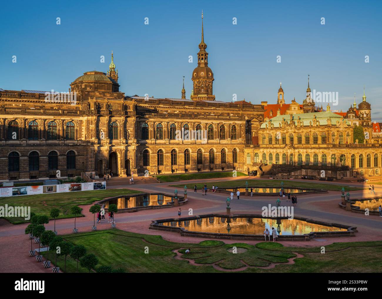 Dresden Zwinger. Historical architecture, landmark of Baroque