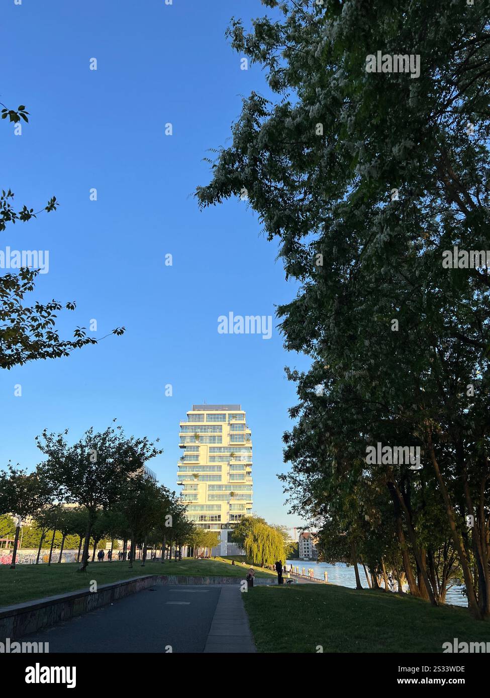 apartment next to the Spree - Smartphone Captured Stock Image