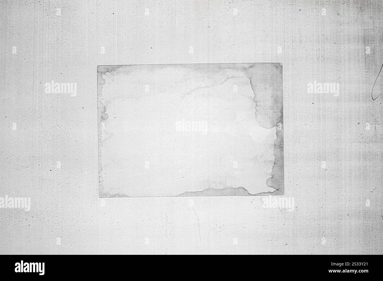 Old blank paper copy printed on Scanner Printer Fax Copier Stock Photo