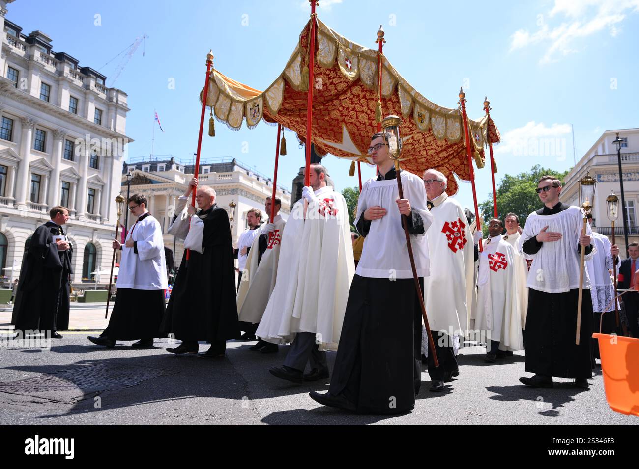 Annual Corpus Christi Procession in London Stock Photo - Alamy