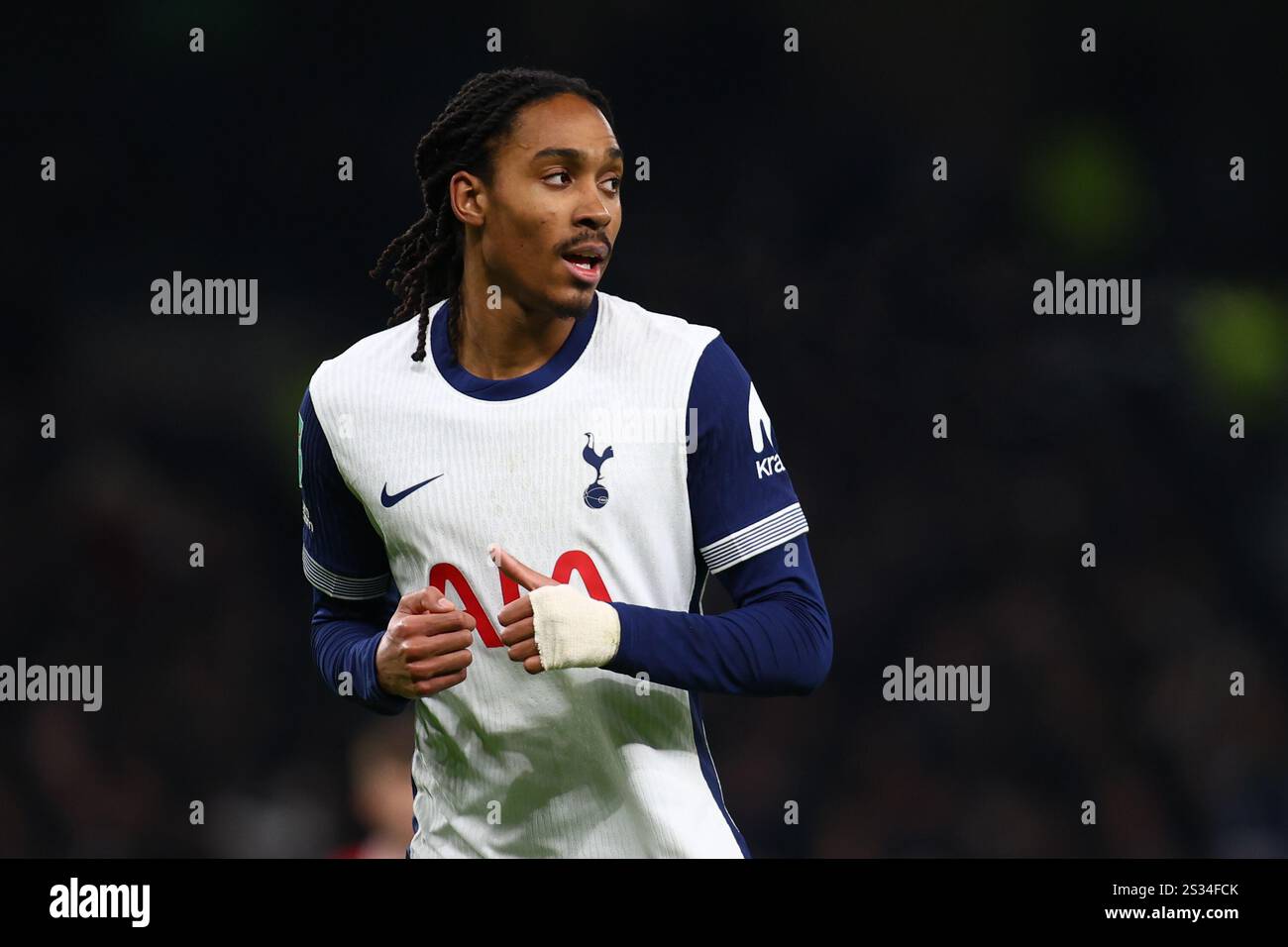 London, England, January 8th 2025 Djed Spence (24 Tottenham Hotspur