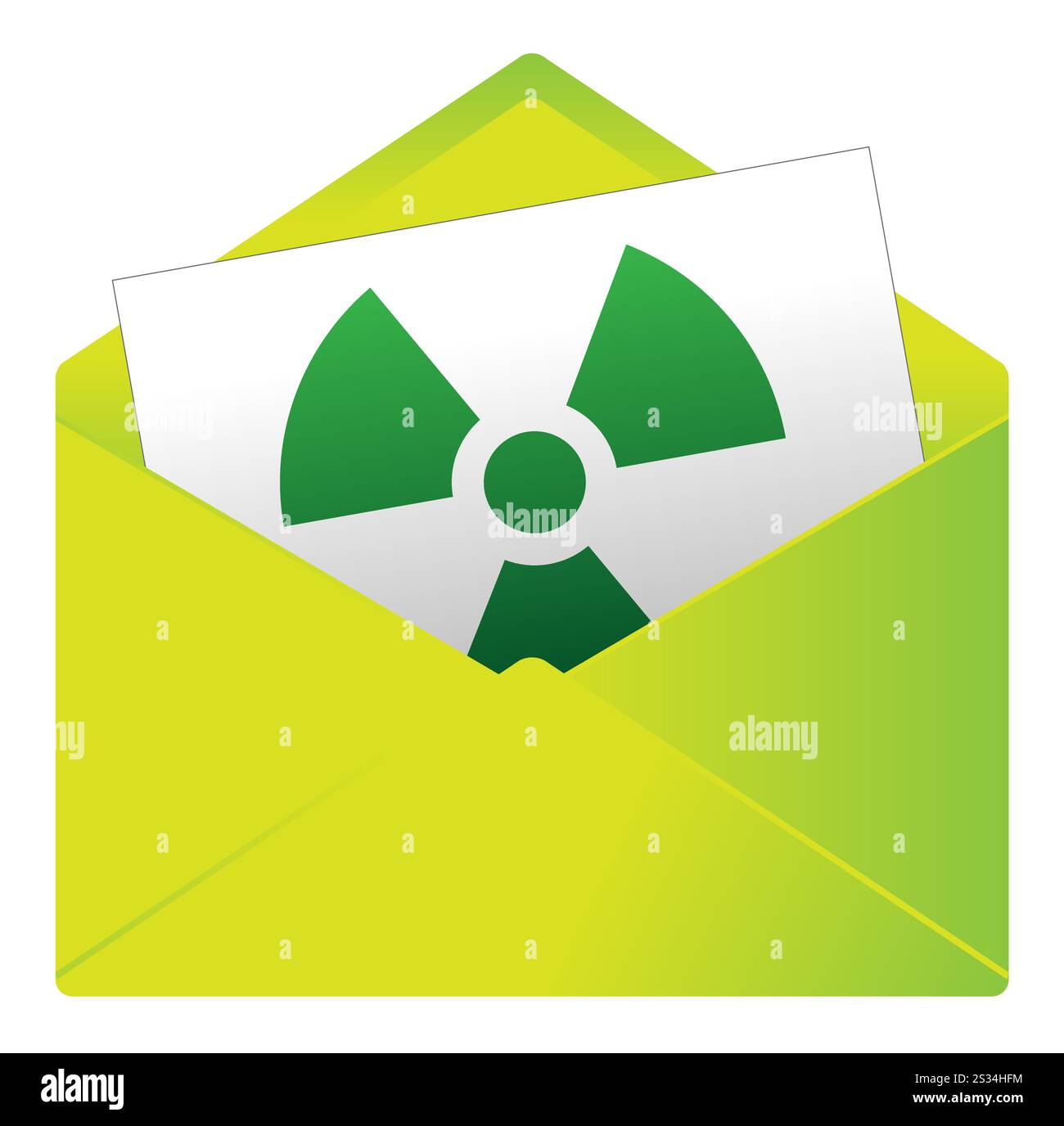 Graphic sign and colorful envelope Stock Vector
