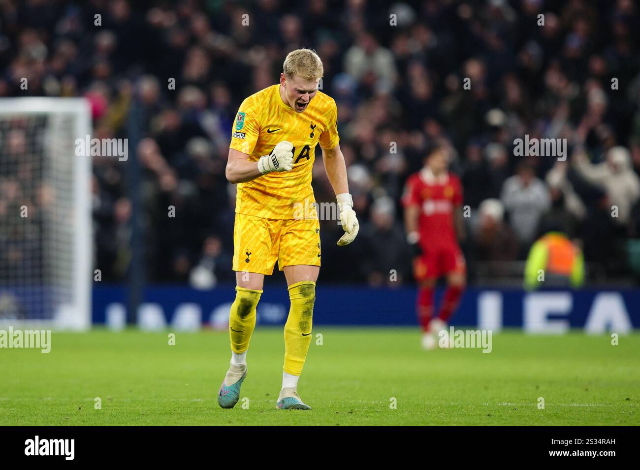 LONDON, UK 8th Jan 2025 Antonin Kinksy of Tottenham Hotspur