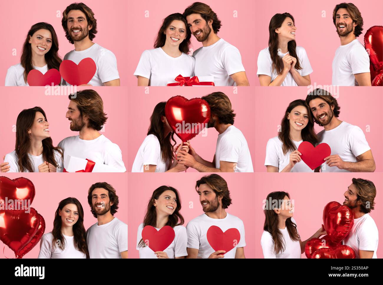 Happy couple celebrating love with heartfelt moments on St. Valentine's ...