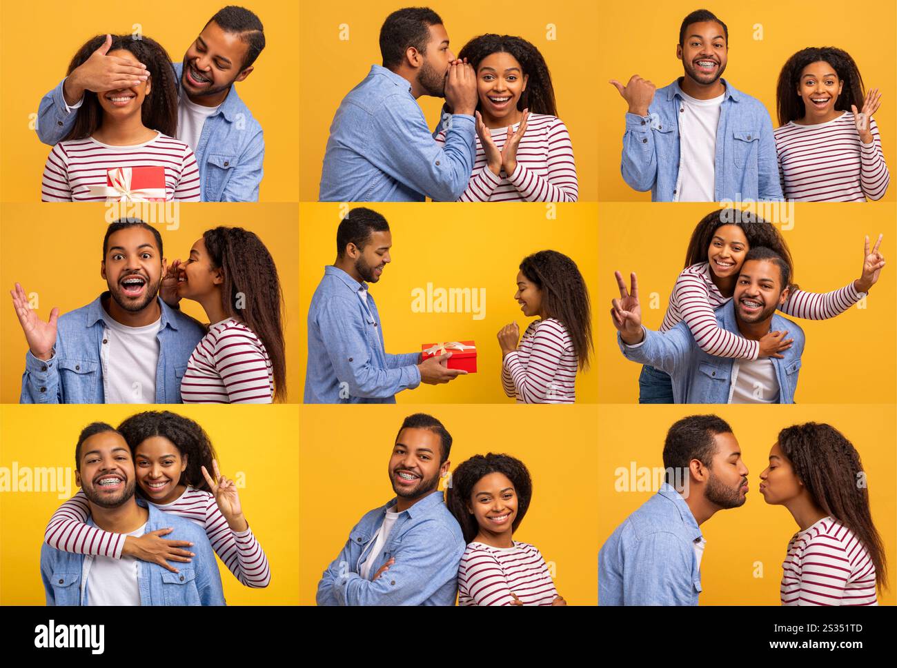 Joyful moments of a diverse couple celebrating their love together ...