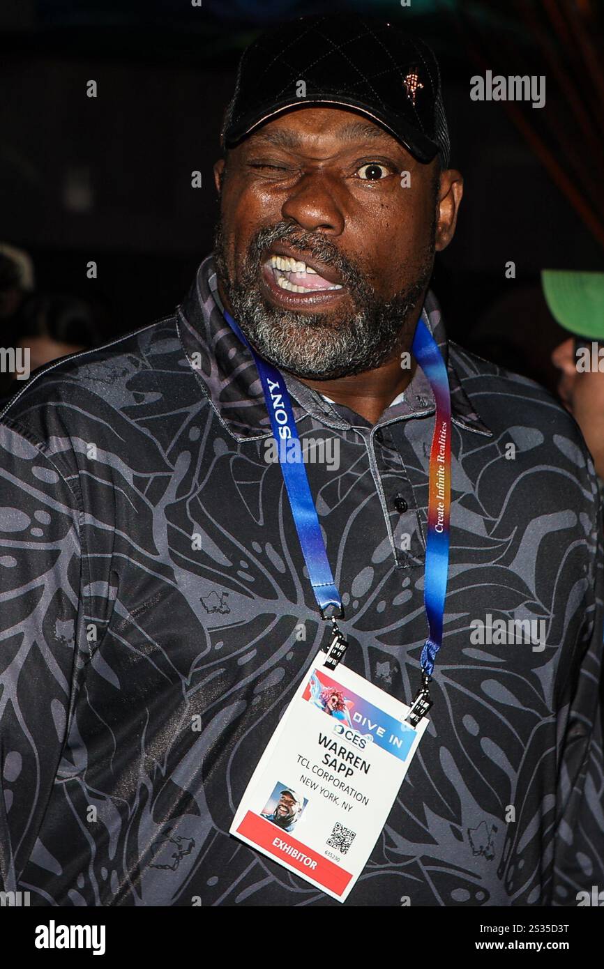 January 8, 2025 NFL Hall of Fame member Warren Sapp poses for a photo