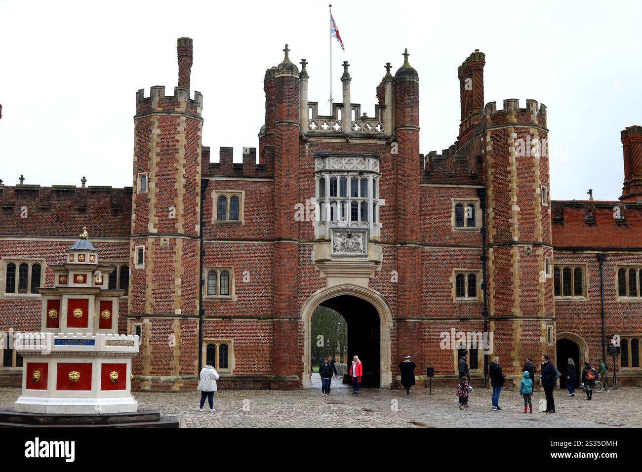 General views of Hampton Court Palace in the London Borough of Richmond ...