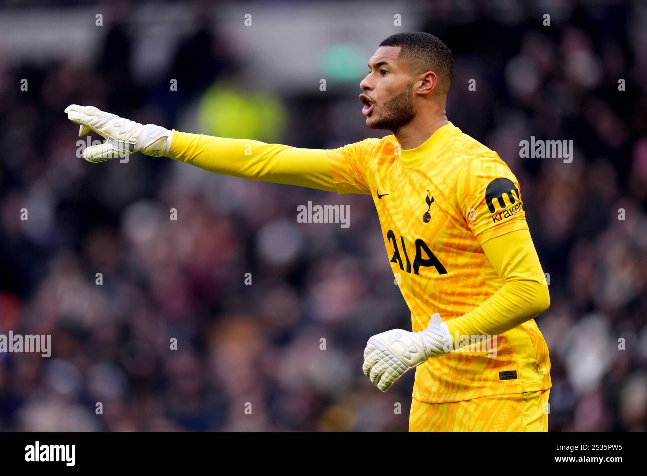 Tottenham Hotspur goalkeeper Brandon Austin during the Premier League ...