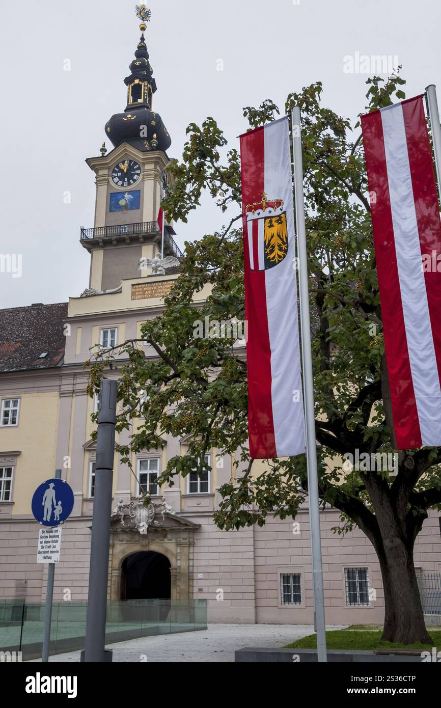 The Linz Landhaus. Seat of the Upper Austrian provincial government in ...