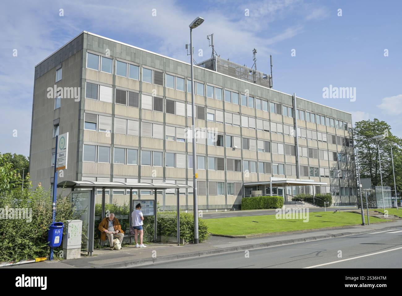 Federal-Mogul Tenneco, automotive products, administration building, Stielstrasse, Schierstein, Wiesbaden, Hesse, Germany, Europe Stock Photo