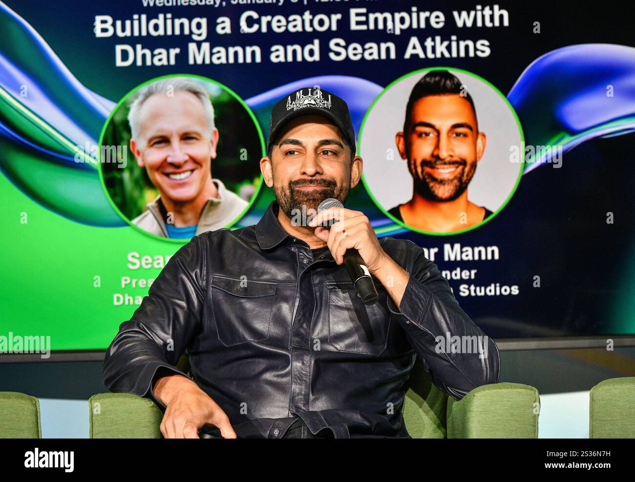 Las Vegas, NV, USA. 8th Jan, 2025. Dhar Mann speaks at during 