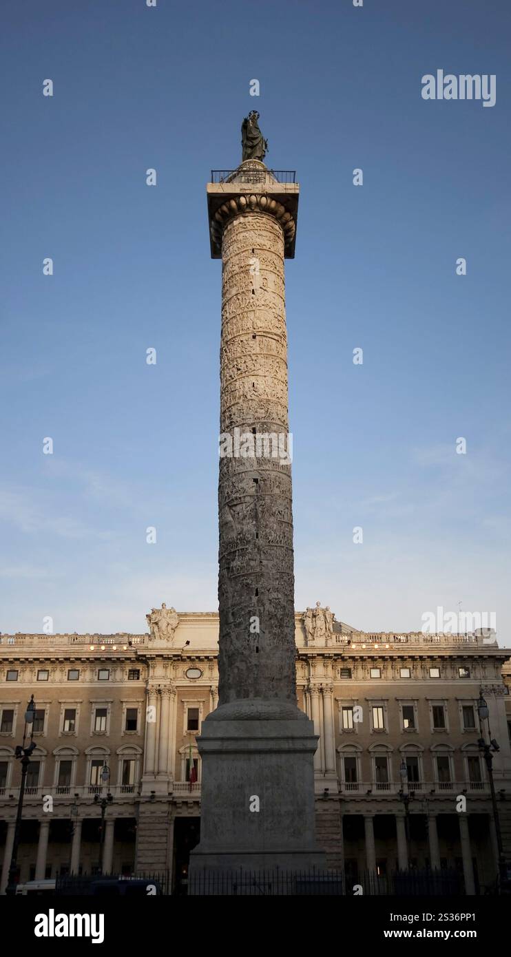 Ancient Column of Marcus Aurelius, Rome, Italy Rome, Italy, Europe ...