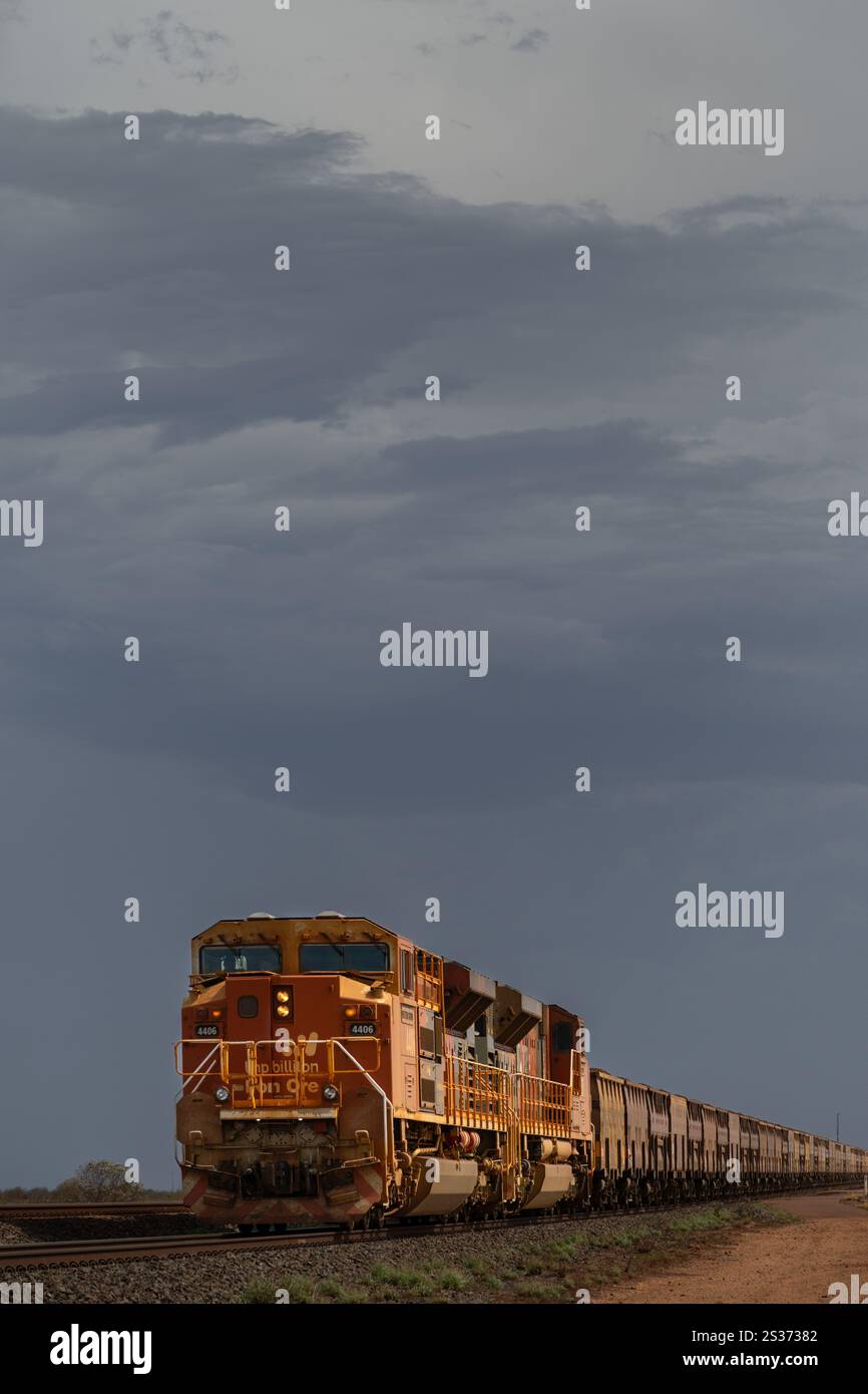 Wet season skies in the Pilbara region of Western Australia Stock Photo ...