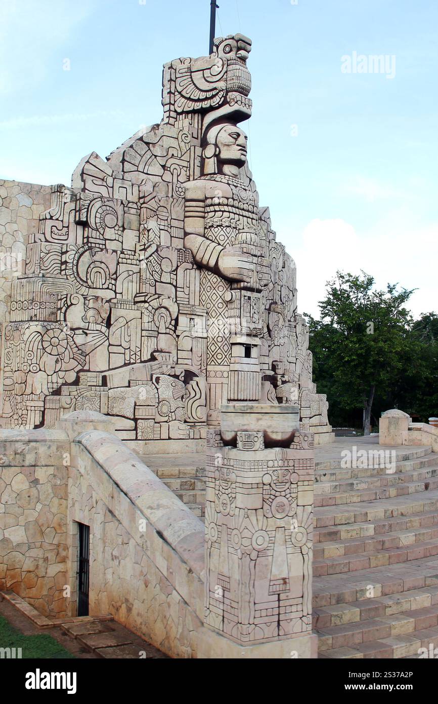 Merida, Yucatan, Mexico - Oct 29 2024: Monument to the homeland in ...