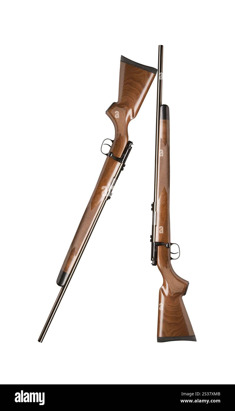 vintage guns isolated on white background Stock Photo - Alamy