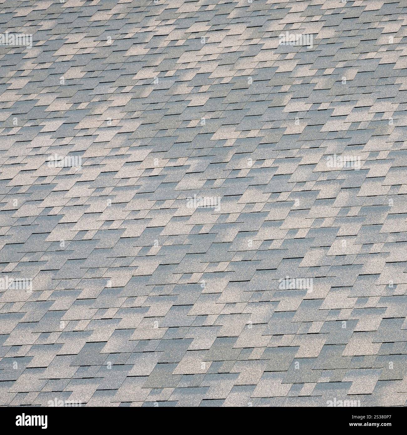 Flexible shingles of bitumen roofing surface. Background mosaic texture ...
