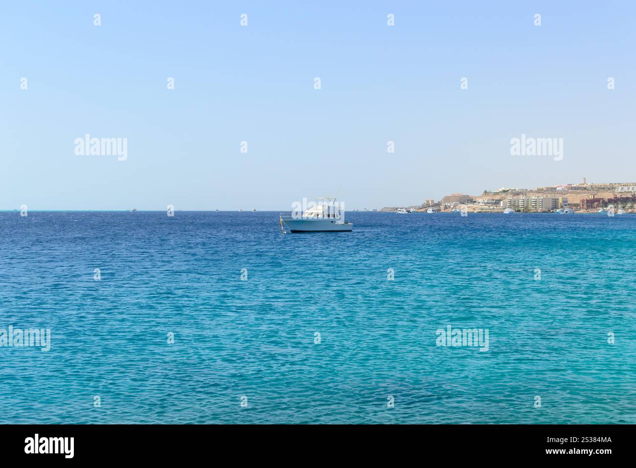 White yacht in the sea photo. White yacht in the sea Stock Photo - Alamy