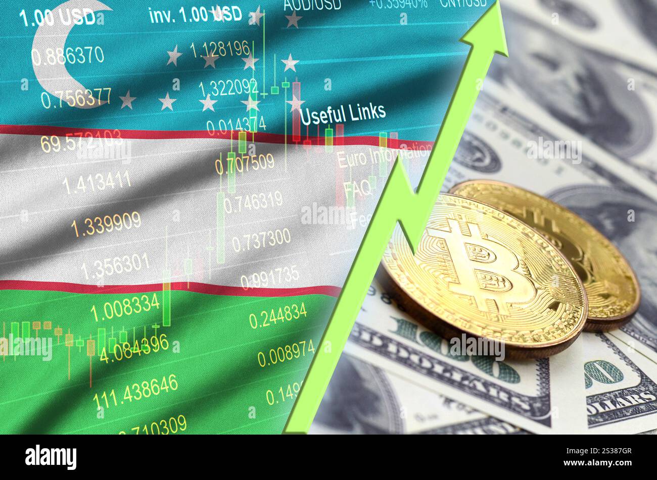 Official flag of uzbekistan hi-res stock photography and images - Alamy