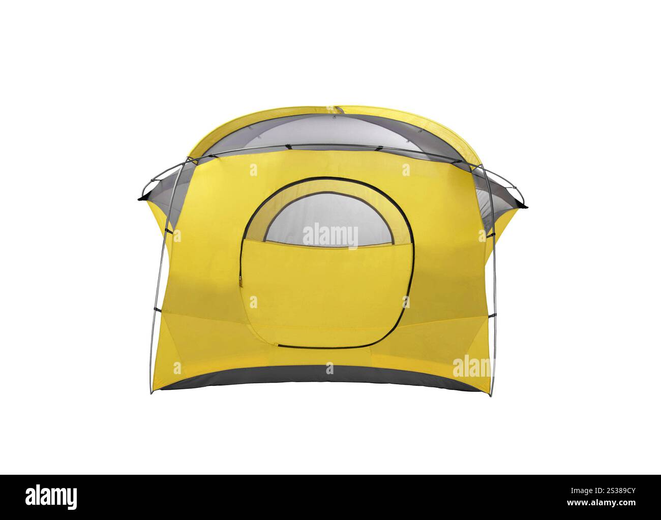 Yellow tent on white background. Yellow tent Stock Photo - Alamy