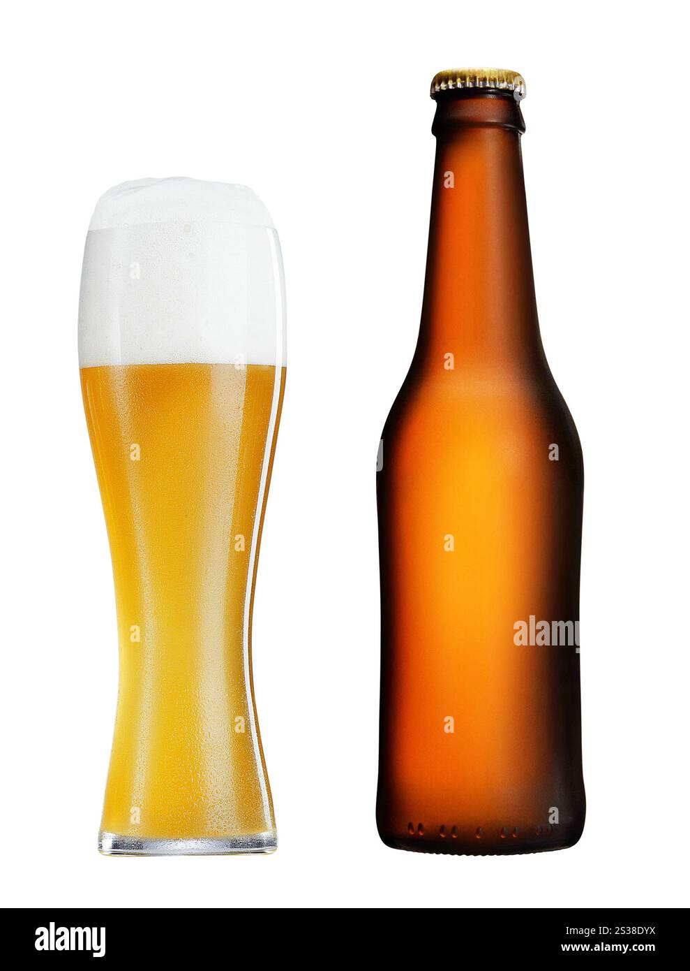 Glass beer droplets foam Cut Out