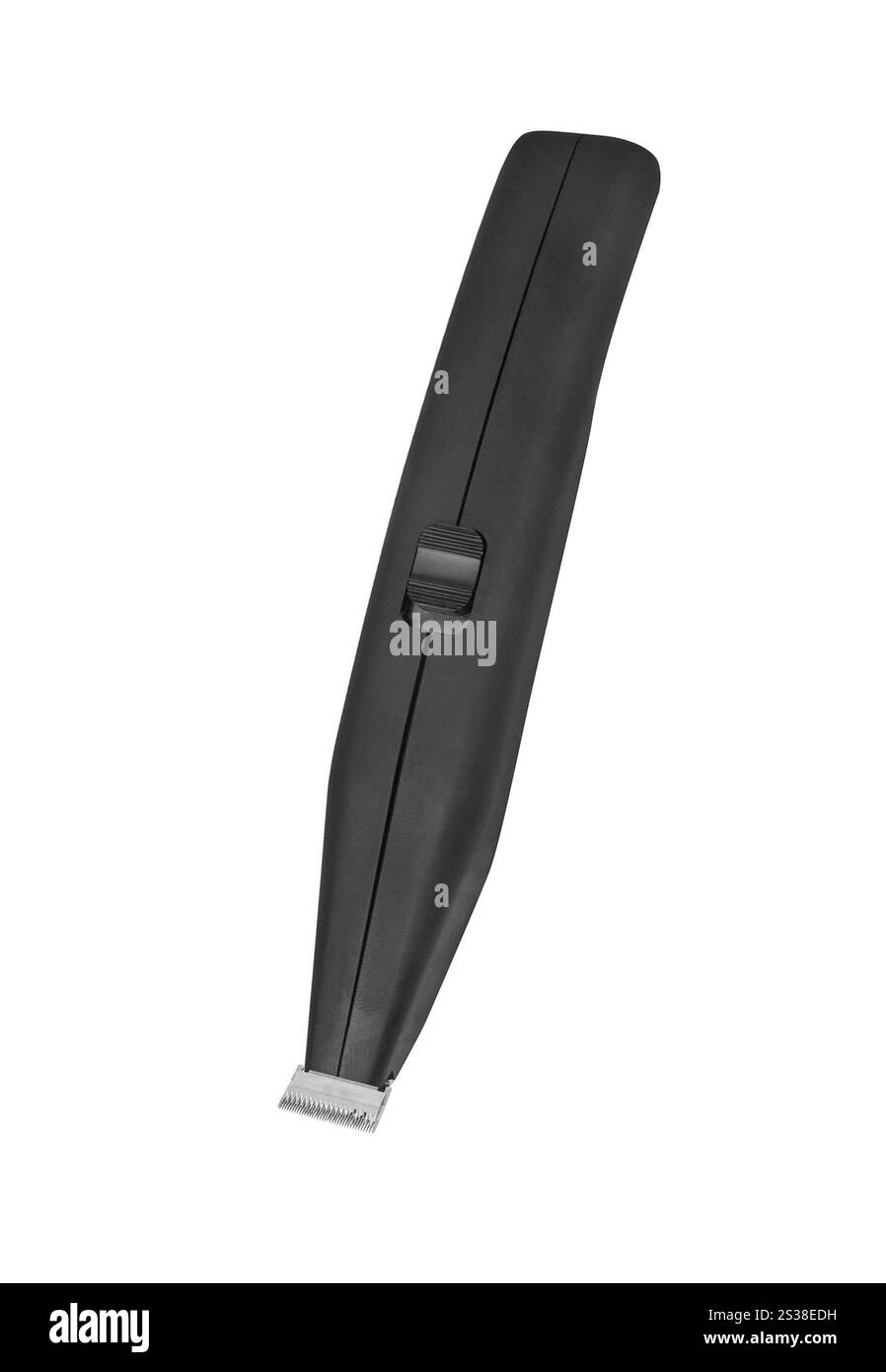 Black hair clippers isolated on a white background. Black hair clippers Stock Photo