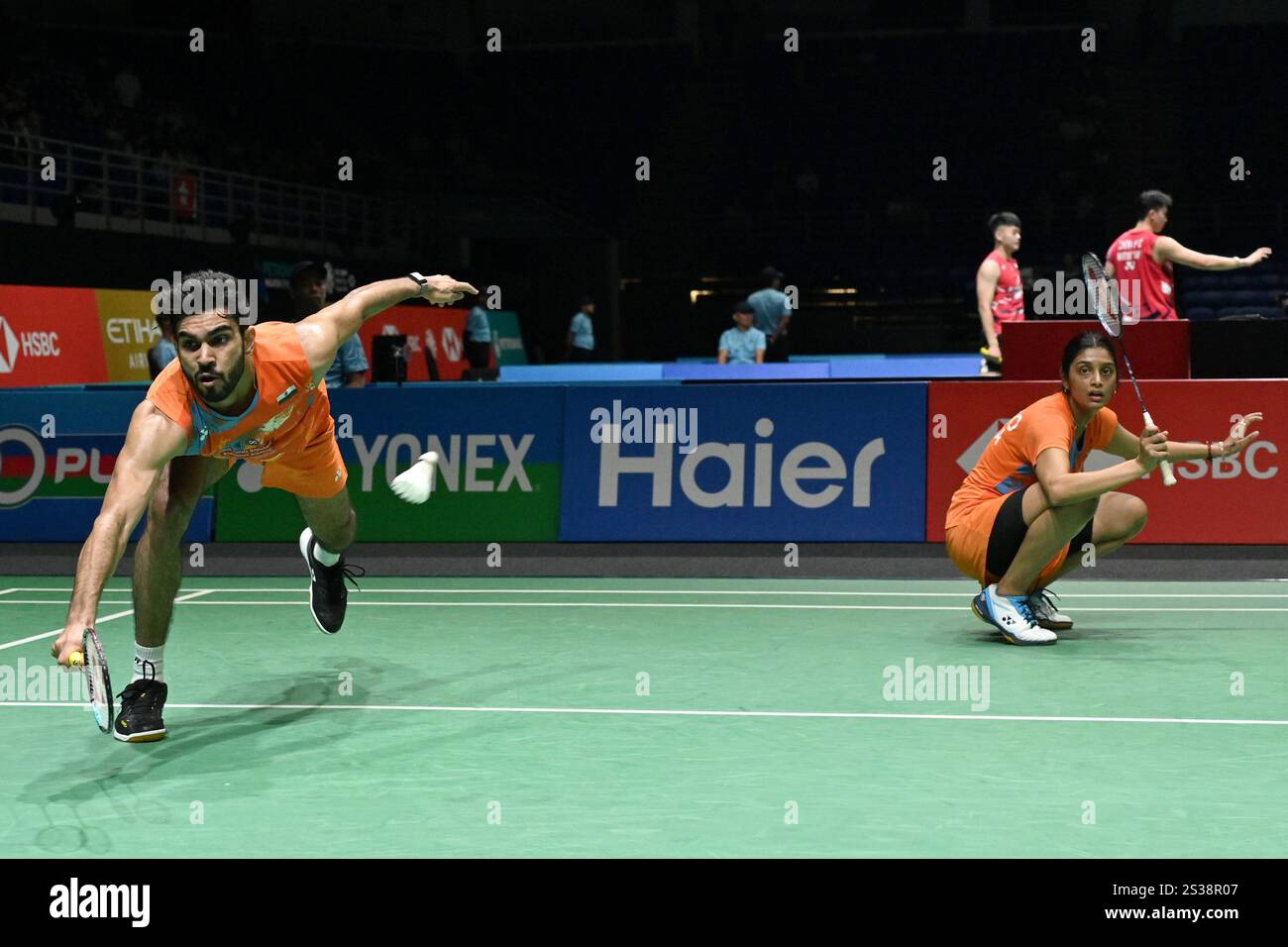 Kuala Lumpur, Malaysia. 9th Jan, 2025. Dhruv Kapila (L)/Tanisha Crasto ...