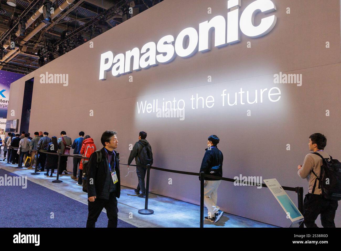 The Panasonic booth at the Las Vegas Convention Center during CES 2025
