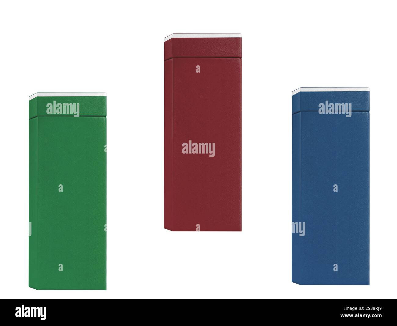 Red Green Box Pattern Blue green, red and blue boxes isolated on white background. green, red and ...