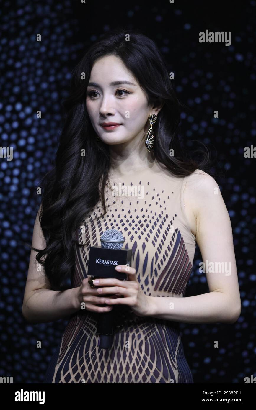 Chinese actress and singer Yang Mi attends an activity in Shanghai ...