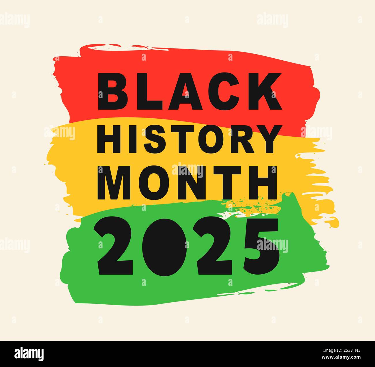 Black History Month 2025 African American Banner Stock Vector Image ...