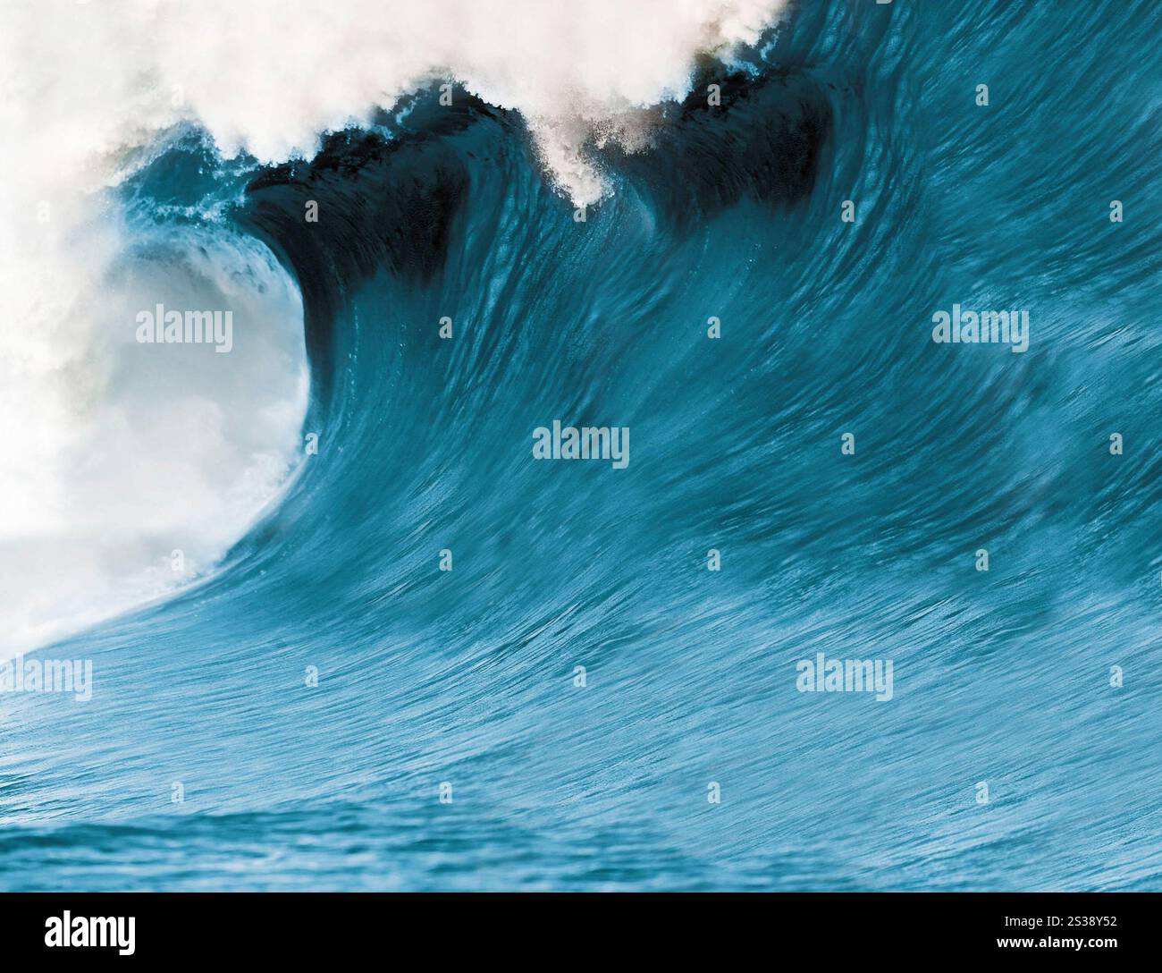 Blue Ocean Wave close up background. Blue Ocean Wave Stock Photo - Alamy