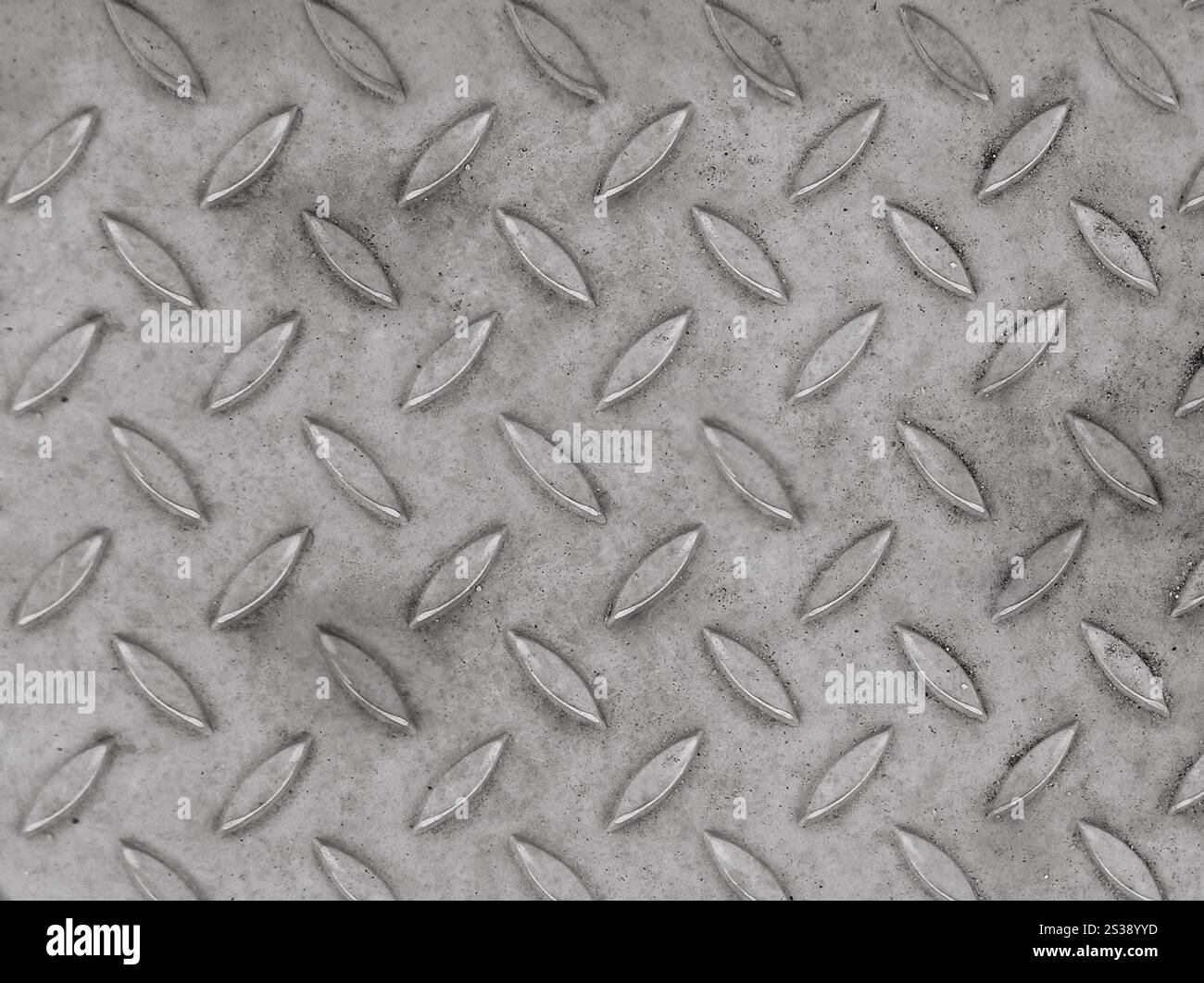 Close up of durable metallic diamond plate metal texture with non-slip ...