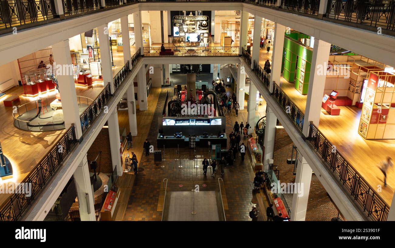 Science Museum interior. London UK - Smartphone Captured Stock Image