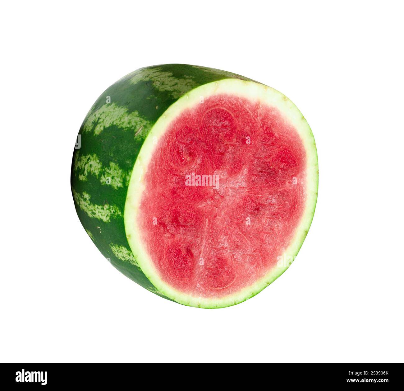 Sliced ripe watermelon isolated on white background Stock Photo - Alamy