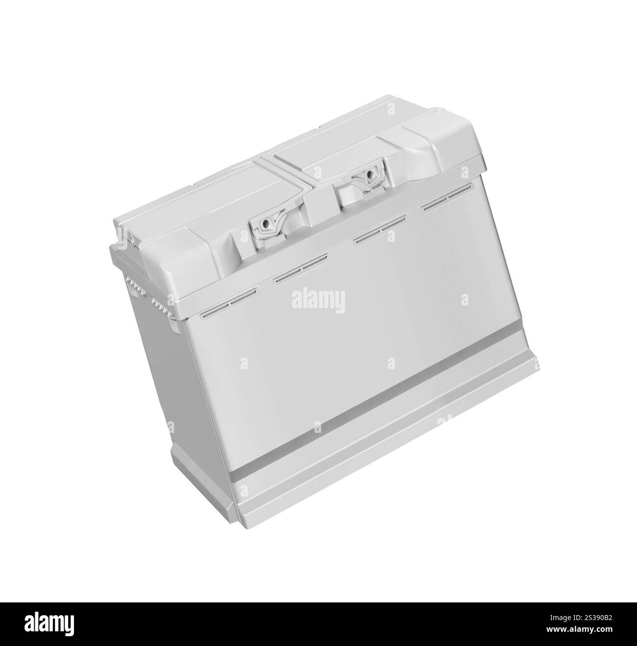 Car battery on white background Stock