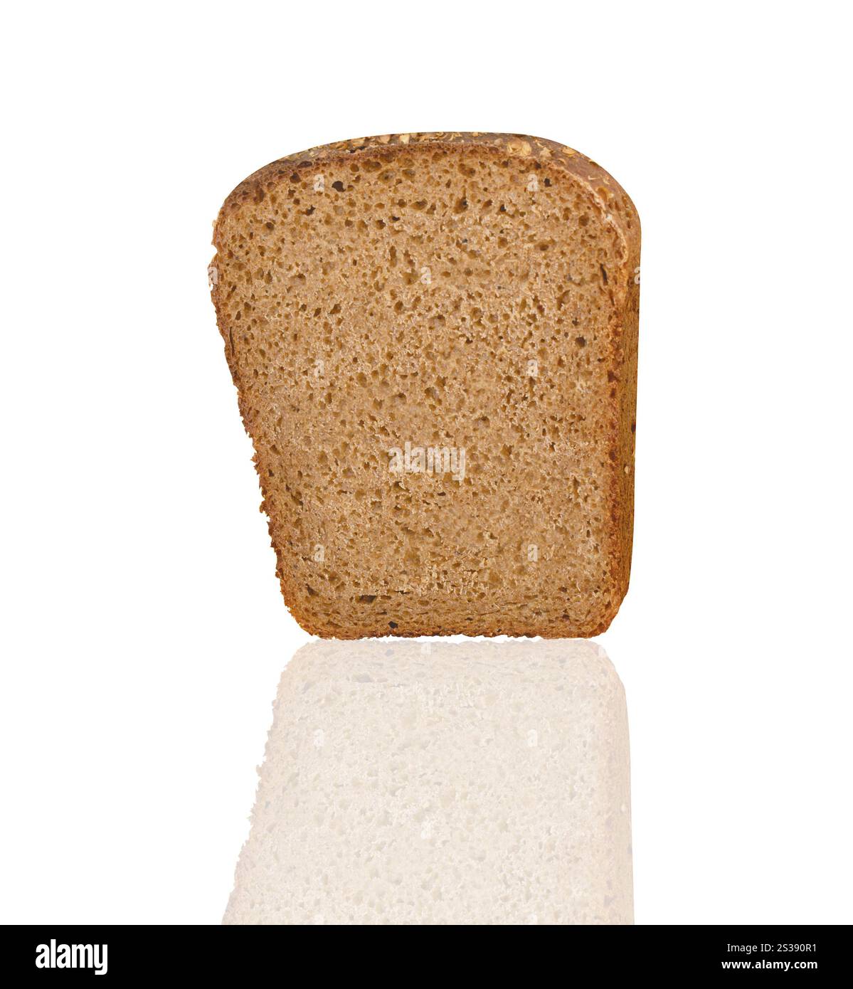 slice of bread isolated on white background Stock Photo - Alamy