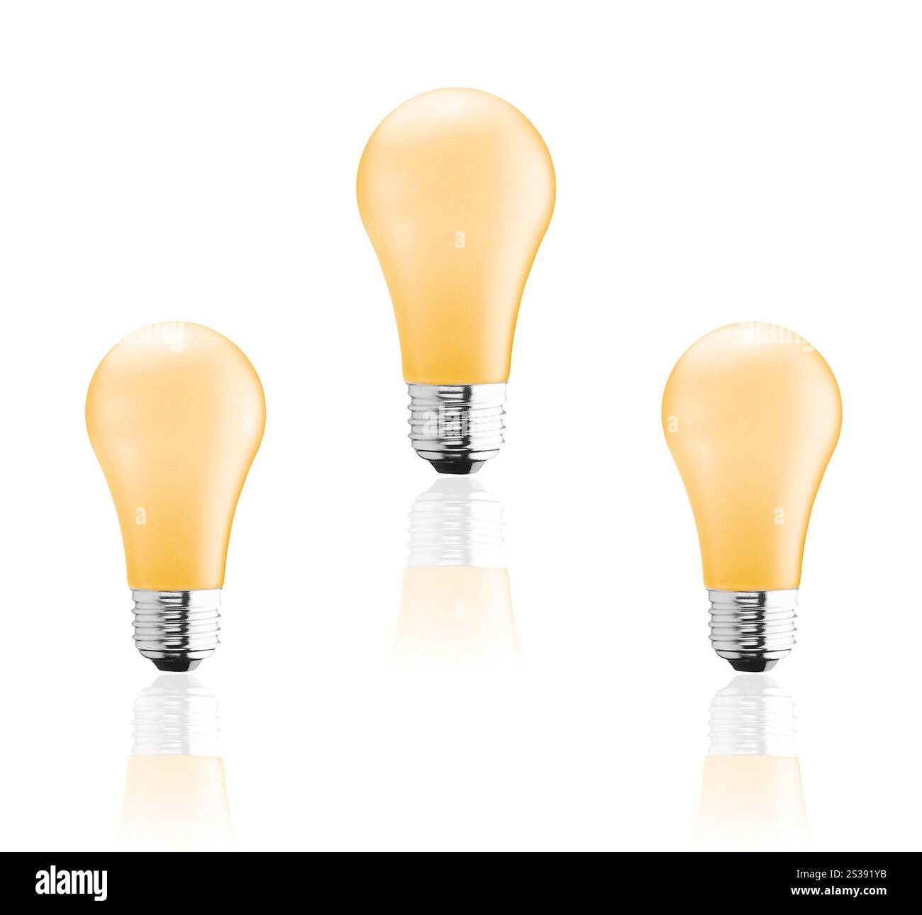 Light bulb isolated on white background. Light bulb Stock Photo