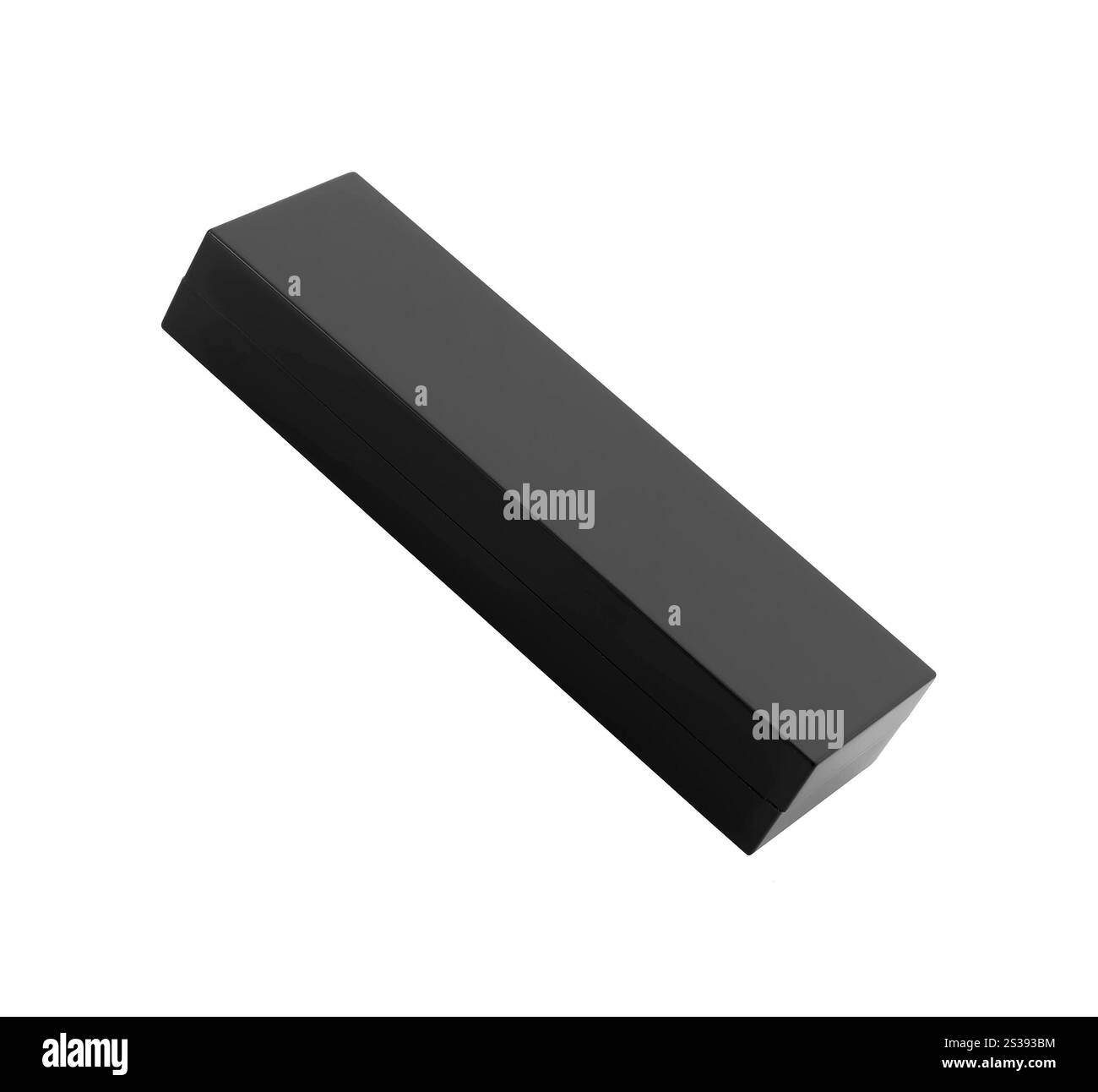 close up of a black box on white background Stock Photo